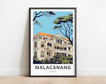 Malacañang Palace Travel Print - Malacañang Palace poster, Manila Wall Art, Framed present, Gift Philippines Present