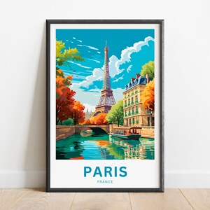 Paris Travel Print - Paris poster, France Wall Art, Framed present, Gift French Present