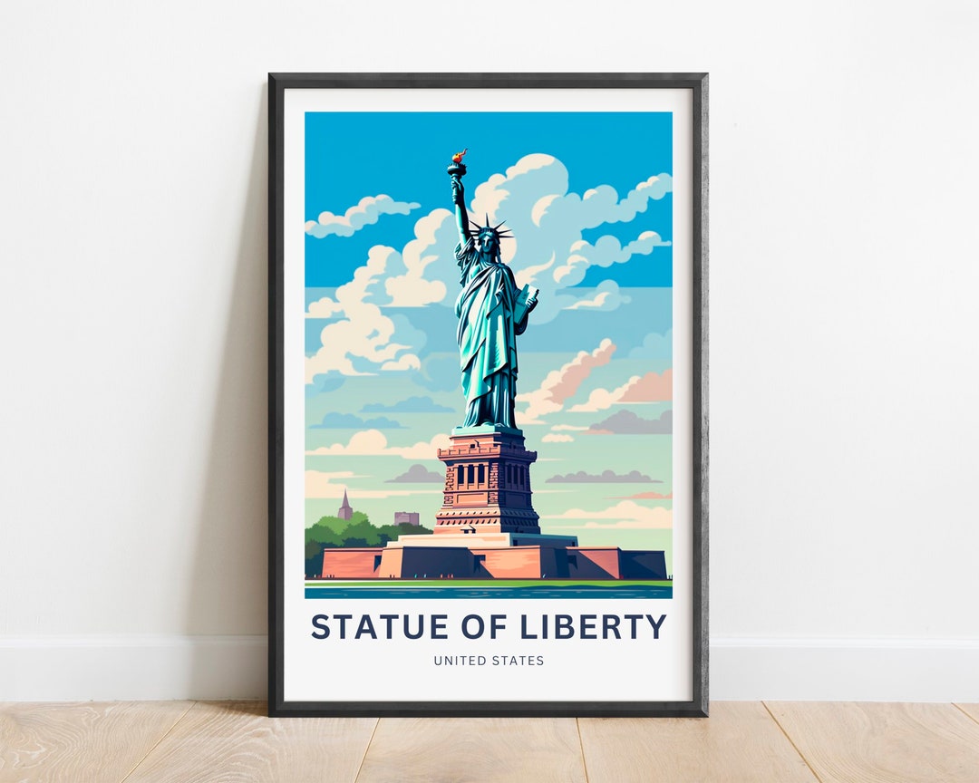 Statue of Liberty Travel Print - Statue of Liberty Poster, United