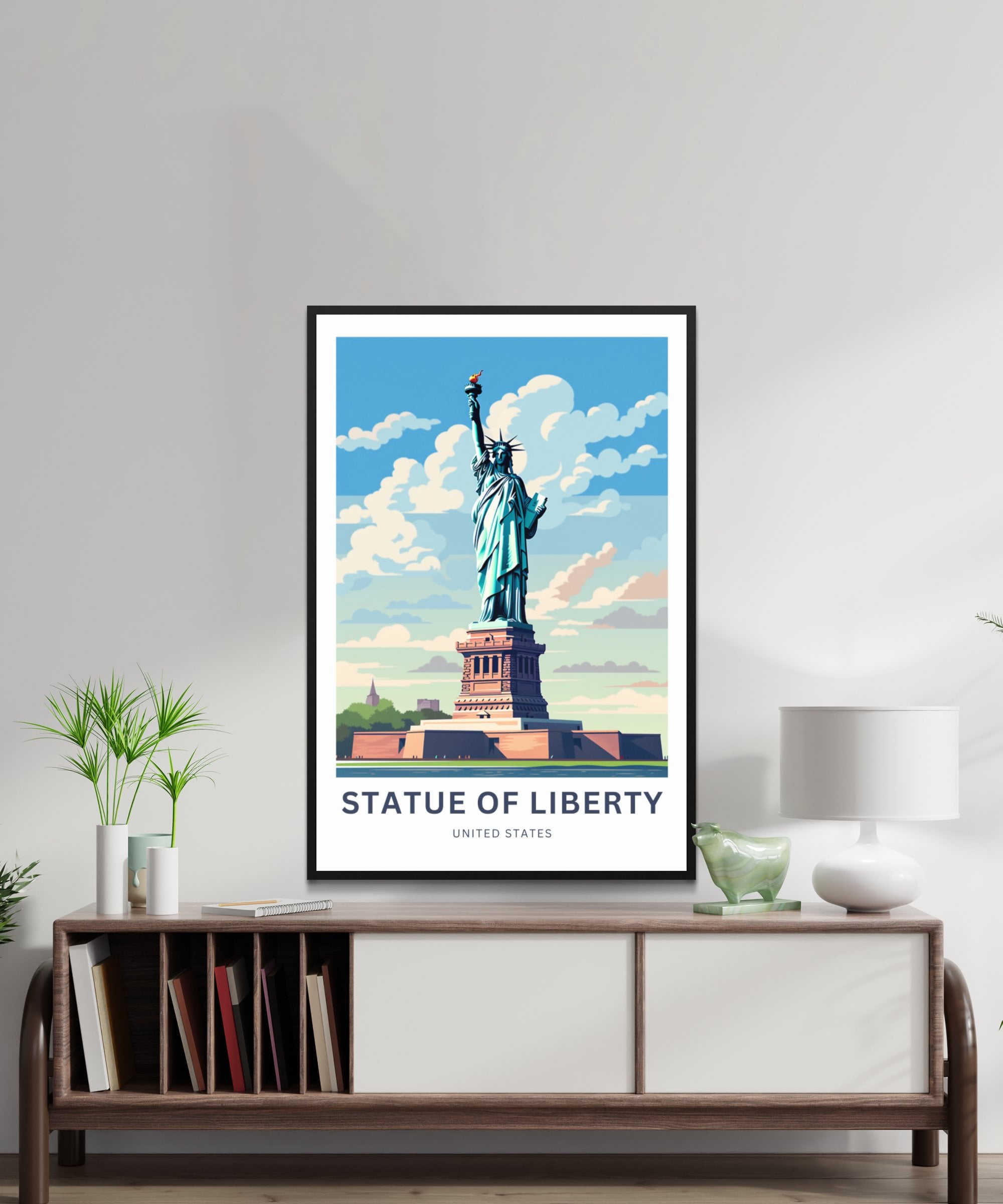 Statue of Liberty Travel Print - Statue of Liberty Poster, United