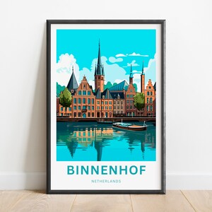Binnenhof Travel Print - Binnenhof poster, Netherlands Wall Art, Framed present, Gift Netherlands Present