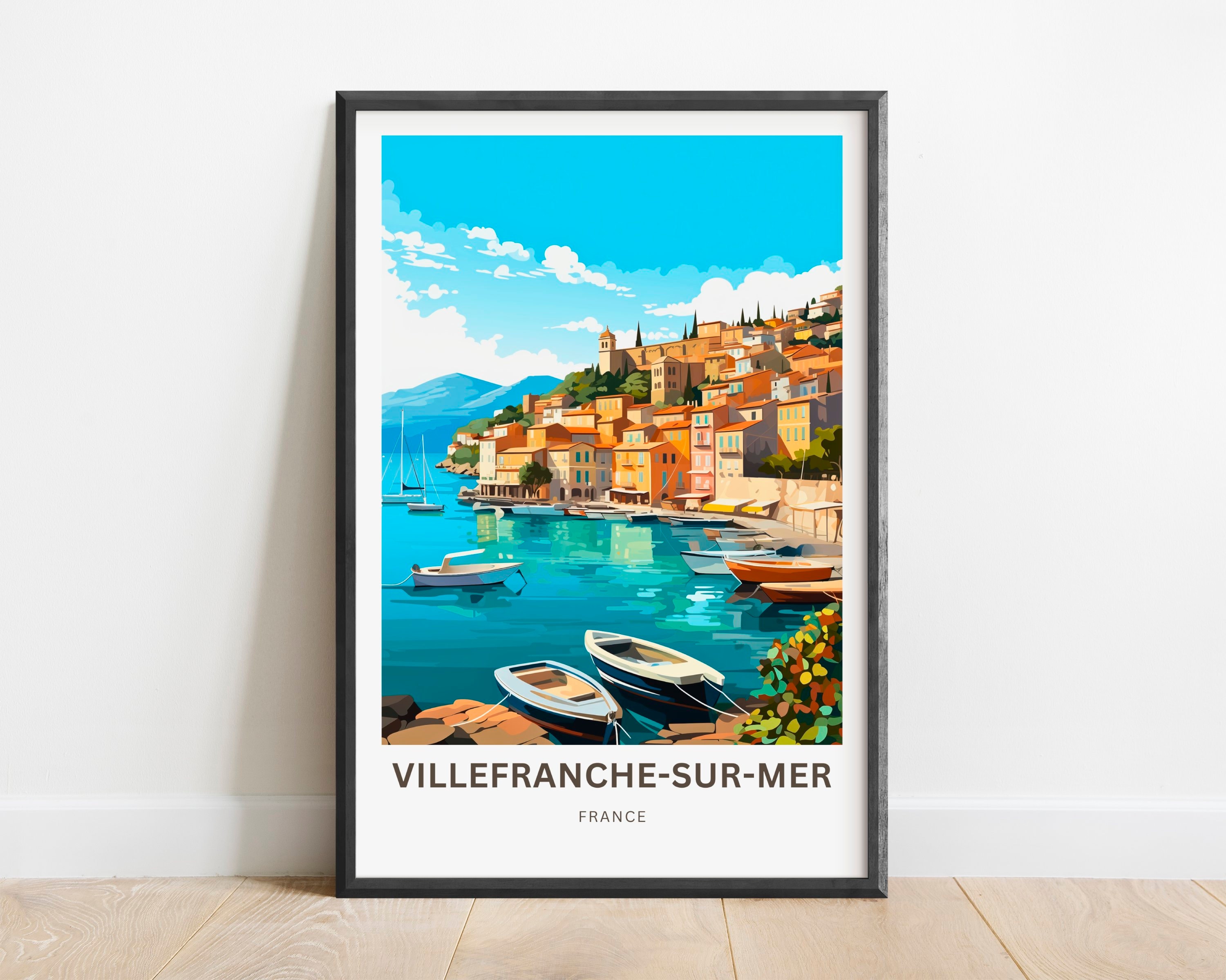 Villefranche-sur-mer Travel Print - Villefranche-sur-mer Poster