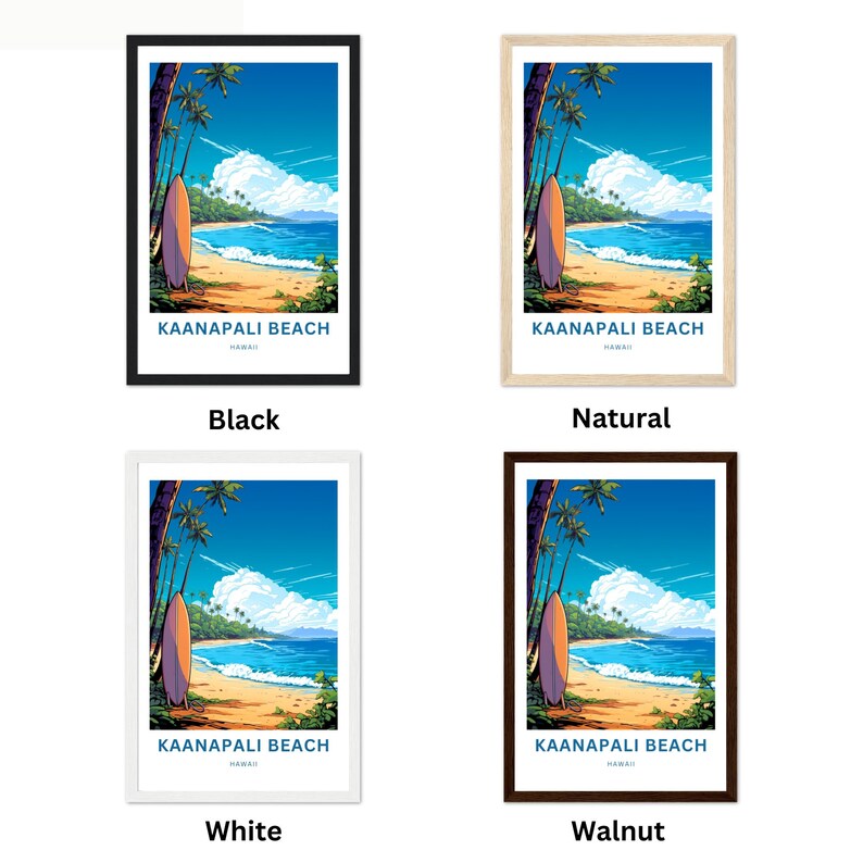 Kaanapali Beach Travel Print Kaanapali Beach