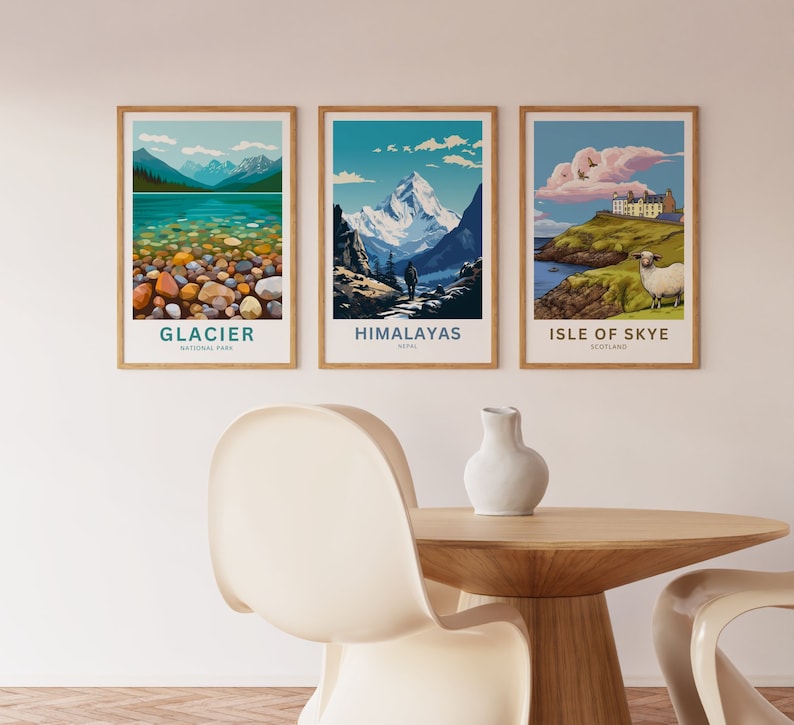 Personalized Himalayas Travel Print Himalayas Poster, Nepal Wall Art