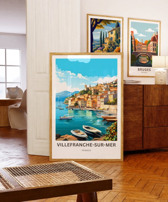 Villefranche-sur-mer Travel Print - Villefranche-sur-mer Poster