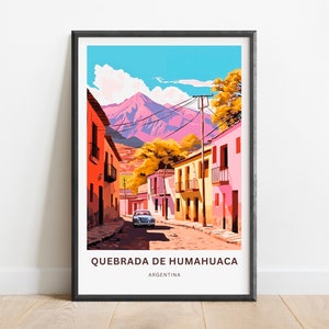 Quebrada de Humahuaca Travel Print - Quebrada de Humahuaca poster, Argentina Wall Art, Framed present, Gift Argentina Present