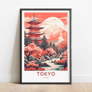 Tokyo Print - Tokyo poster, Japan Wall Art, Framed present, Gift Japan Present
