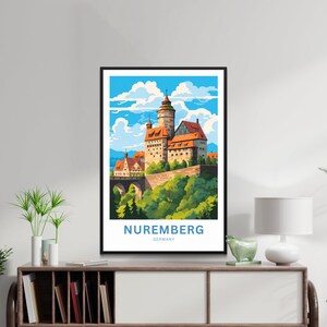 Nuremberg Travel Print - Nuremberg Poster, Germany Wall Art, Framed ...