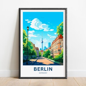 Berlin Travel Print - Berlin  poster, Germany Wall Art, Framed present, Gift Germany Present