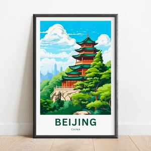 Beijing Travel Print - Beijing poster, China Wall Art, Framed present, Gift China Present