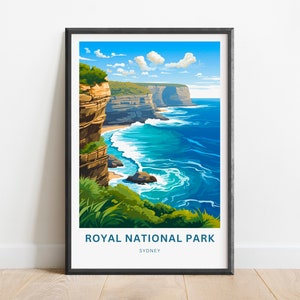 Royal Travel Print - Royal poster, National Park Wall Art, Framed present, Gift Australia Present