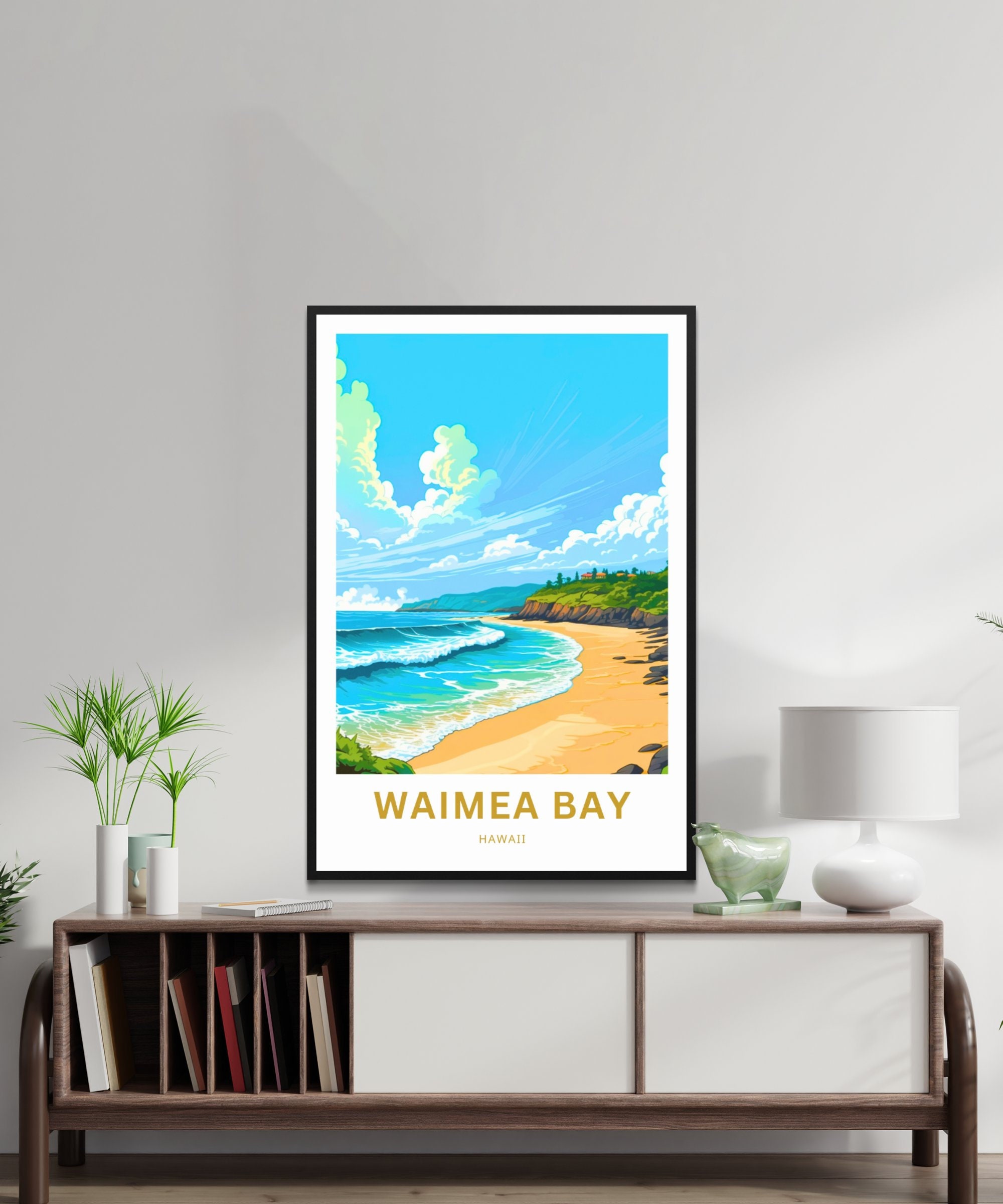 ワイメアベイ・ハワイ・プリント – ノースショア・サーフアート
