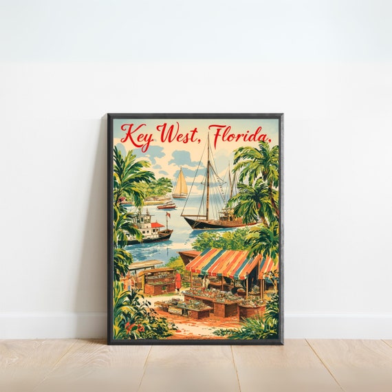 Kissimmee Floride États-Unis Art mural Vintage Print Poster Canvas Map Artwork Travel Souvenir Gift Home Decor Unframed