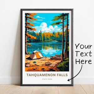 Tahquamenon Falls Reise Druck - Tahquamenon Falls State Park Poster, Missouri Wandkunst, gerahmtes Geschenk, Missouri Geschenk
