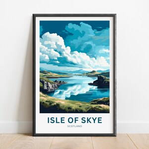 Isle of Skye Travel Print - Isle of Skye poster, Scotland Wall Art, Framed present, Gift Scotland Present