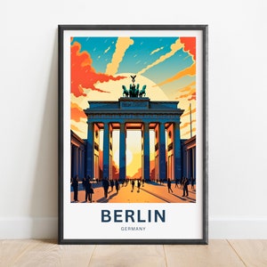 Berlin Travel Print - Berlin  poster, Germany Wall Art, Framed present, Gift Germany Present