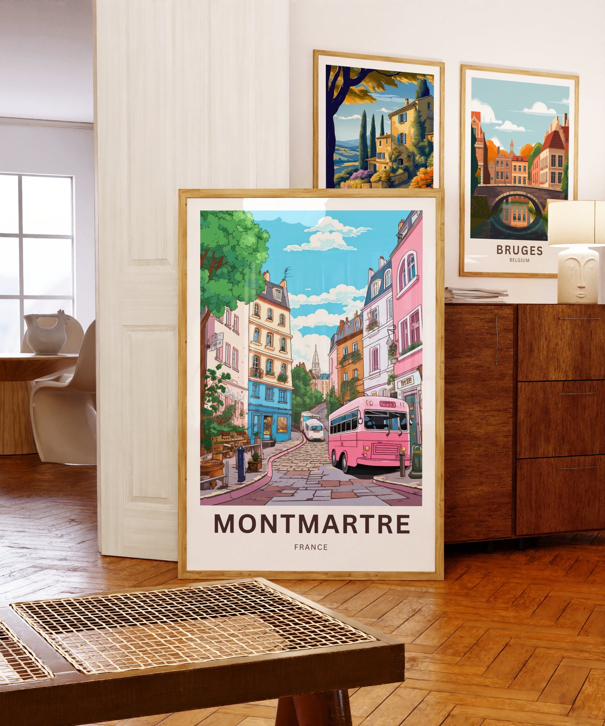 Montmartre Travel Print - Montmartre Poster, France Wall Art