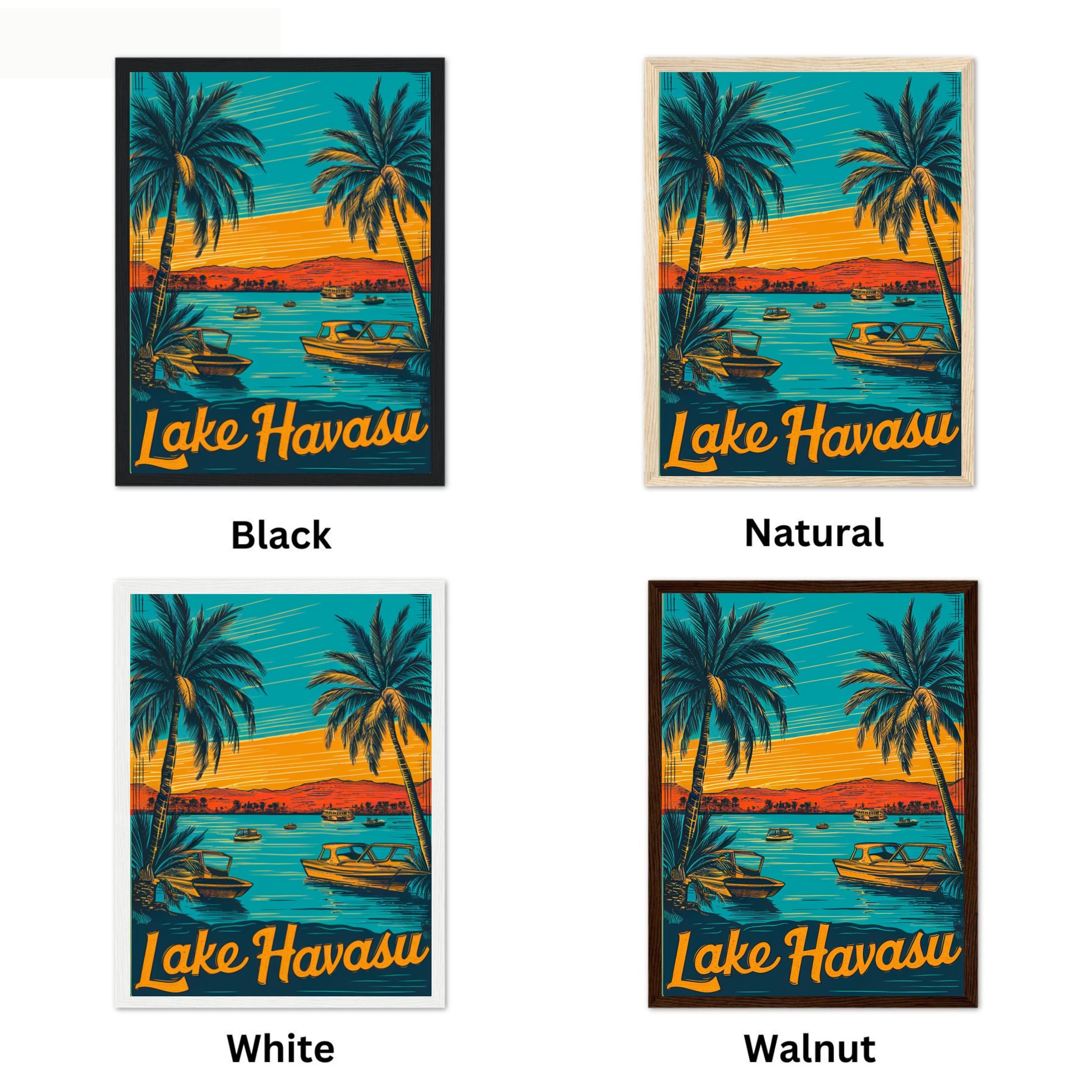 Lake Havasu Vintage Travel Poster - Lake Havasu Print, Arizona Wall Art,  Framed, Gift Arizona Present - Etsy