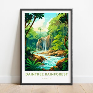 Daintree Rainforest Travel Print - Daintree Rainforest poster, Australia Wall Art, Framed present, Gift Australia Present