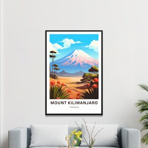 Personalized Mount Kilimanjaro Print - Mount Kilimanjaro Poster ...