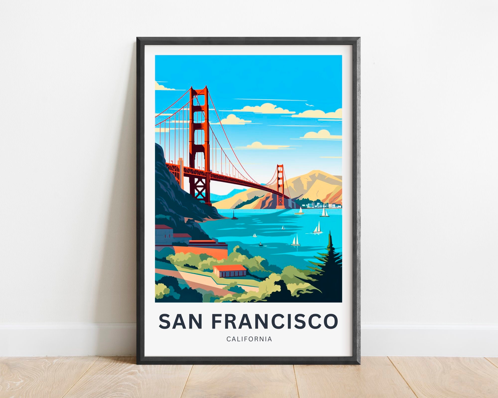 San Francisco Travel Print - San Francisco Poster, California Wall