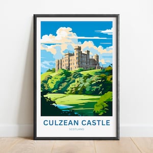 Culzean Castle Castle Travel Print - Culzean Castle Castle poster, Scotland Wall Art, Framed present, Gift Scotland Present