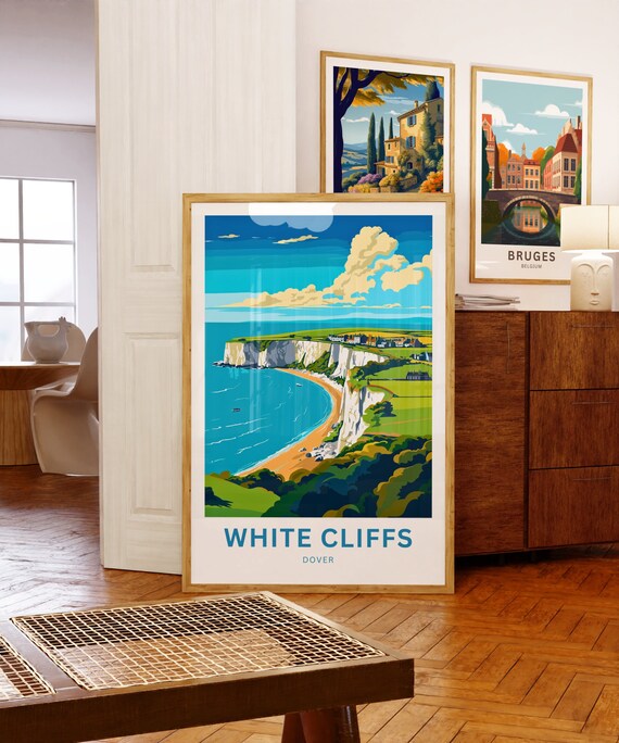 White Cliffs of Dover Travel Print - White Cliffs of Dover Poster