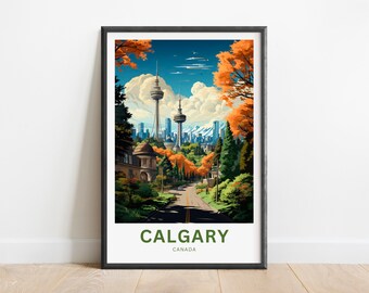 Calgary Wall Art: Modern Minimalist Lake Scene - Canada Decor