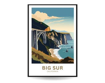 NUDE PUBLIC BIG SUR CALIF 60S ヴィンテージポスター The Big Sur