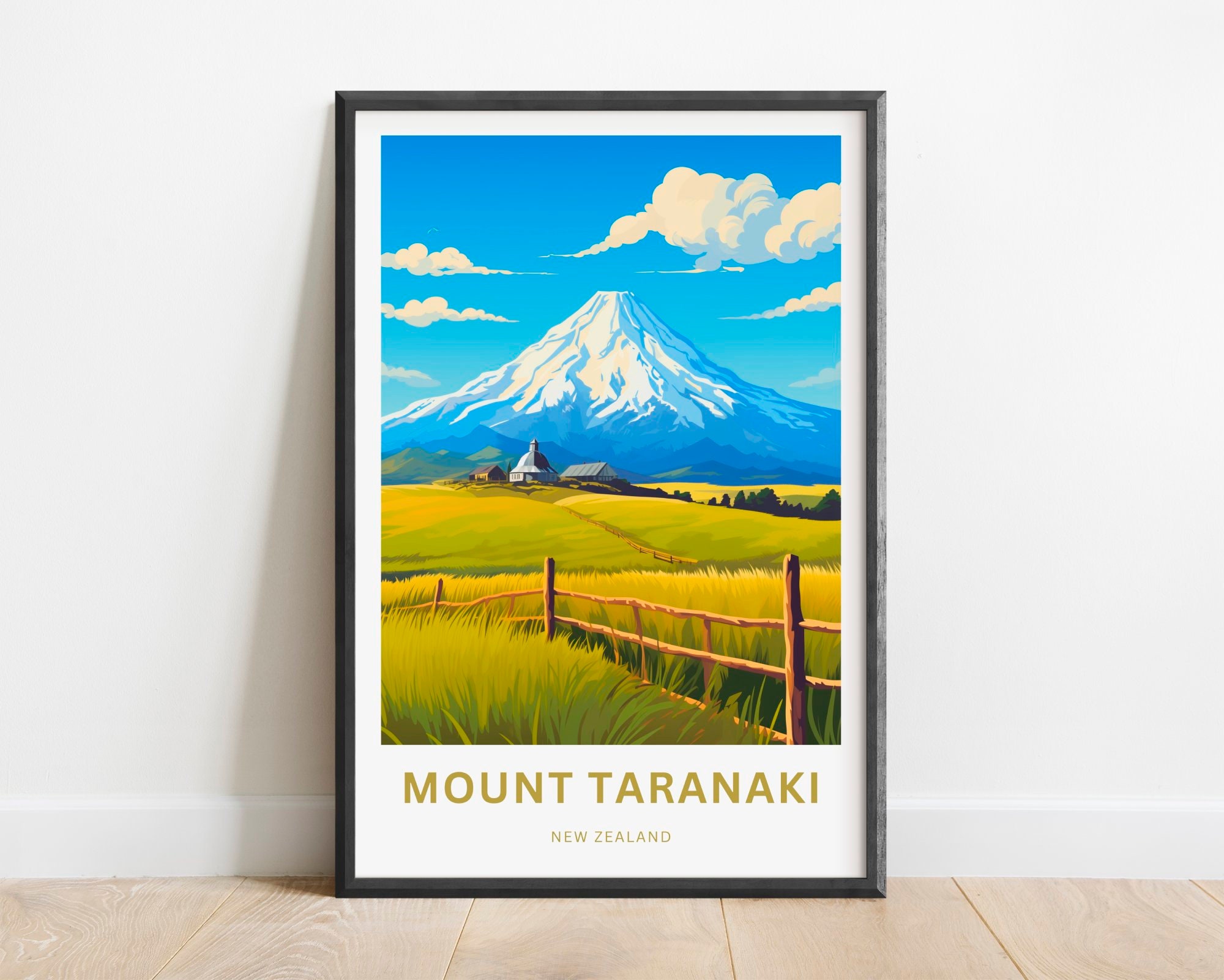 Mount Taranaki Art - Etsy New Zealand