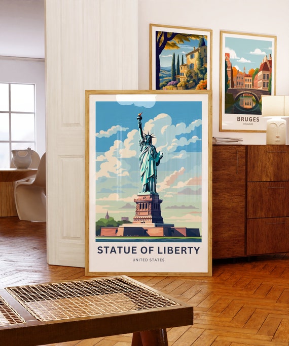 Personalized Statue of Liberty Travel Print - Statue of Liberty