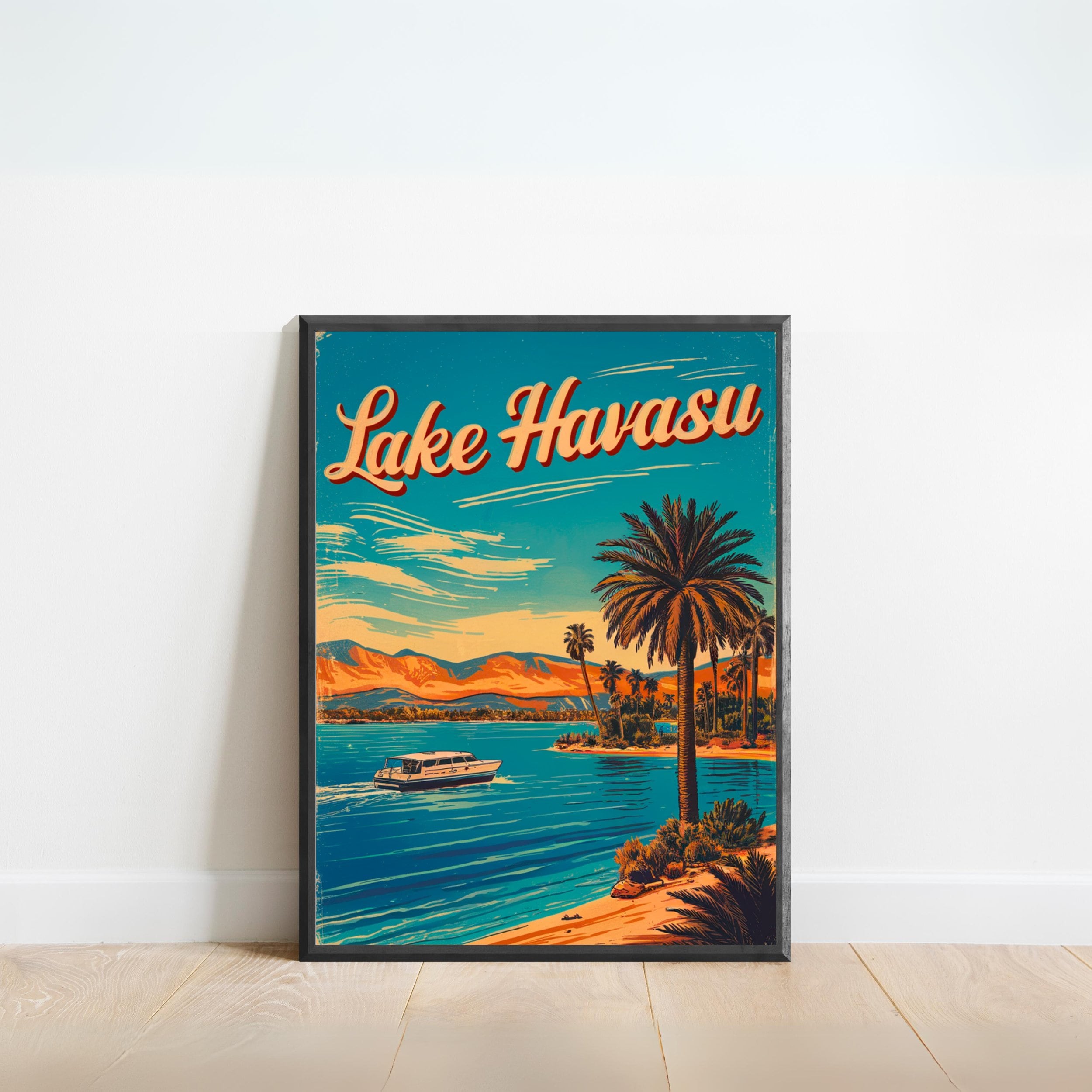 Lake Havasu Vintage Travel Poster: Arizona Wall Art, Framed Option