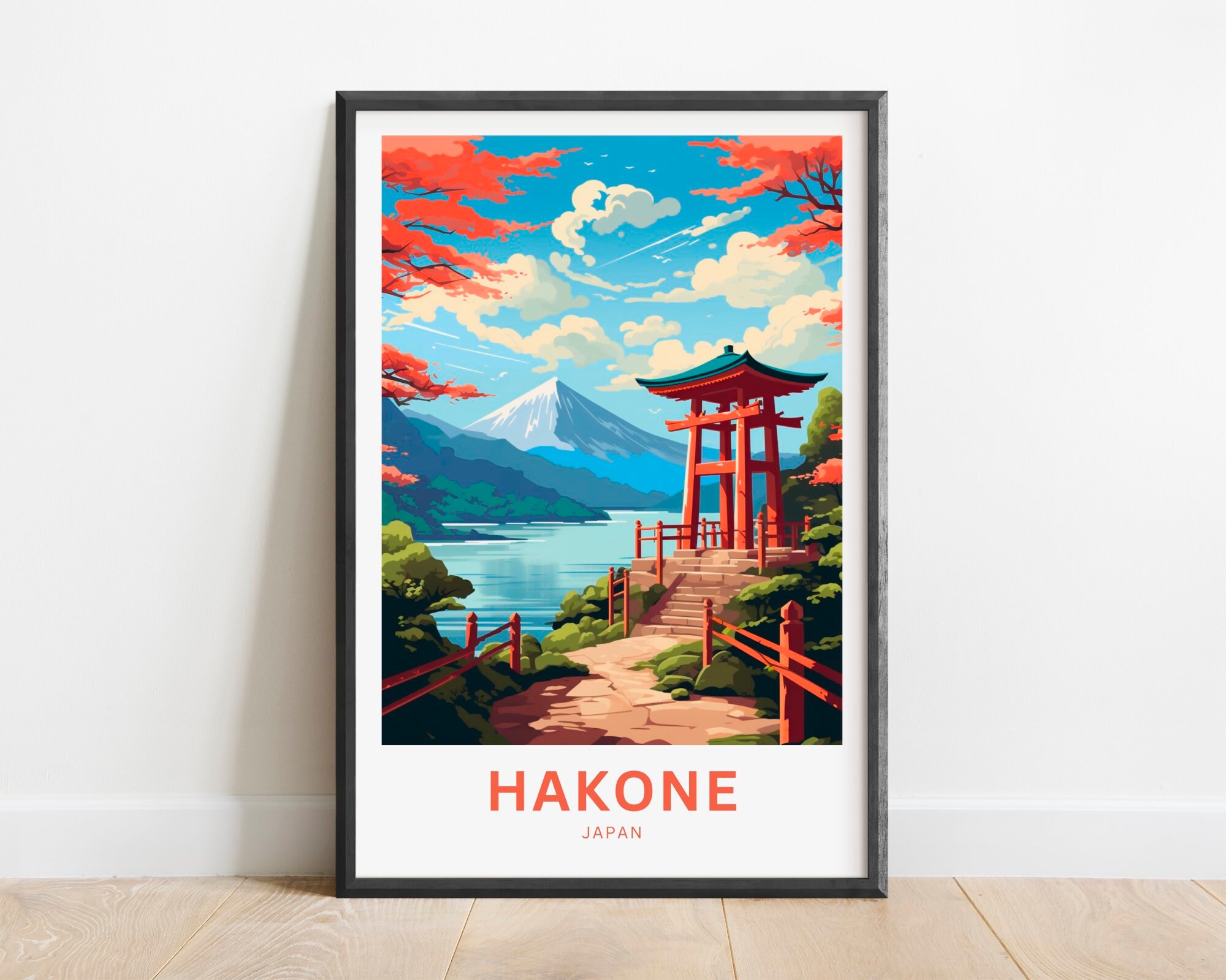 Japan Travel Poster print by Durro Art