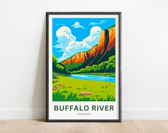 Buffalo River Arkansas Art Print: Ozark Mountain Landscape