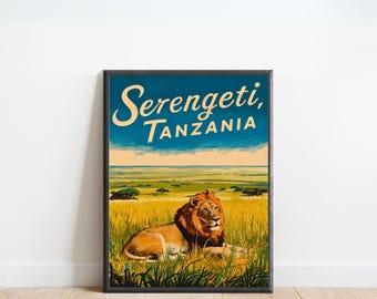 Vintage 1986 Serengeti Natural Order on the African Plain by