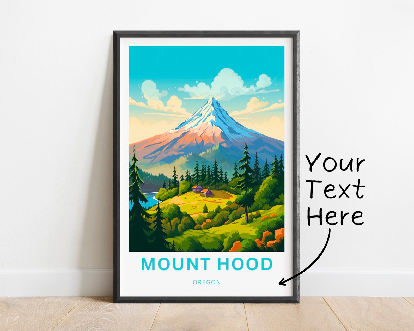 Personalized Mount Hood Travel Print Mount Hood Poster - Etsy