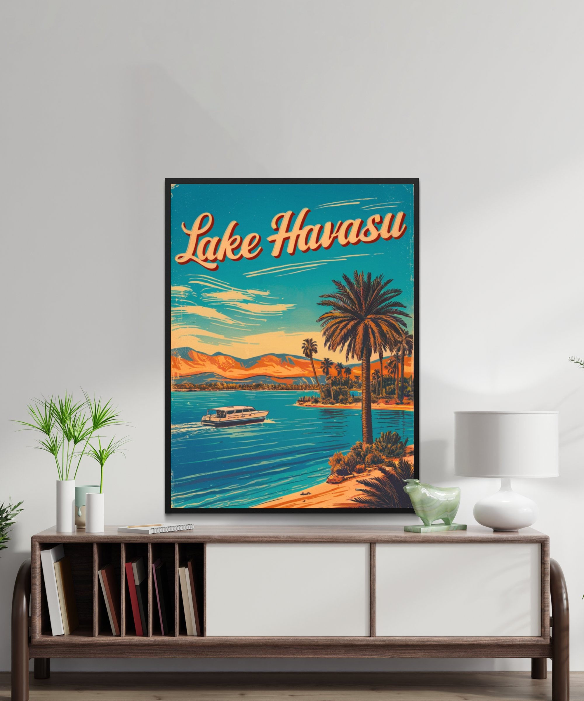 Lake Havasu Vintage Travel Poster: Arizona Wall Art, Framed Option