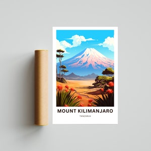Personalized Mount Kilimanjaro Print - Mount Kilimanjaro Poster ...