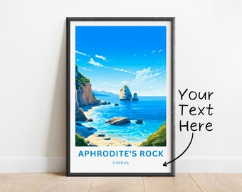 Aphrodite's Rock Wall Art - Cyprus Beach Minimalist Print
