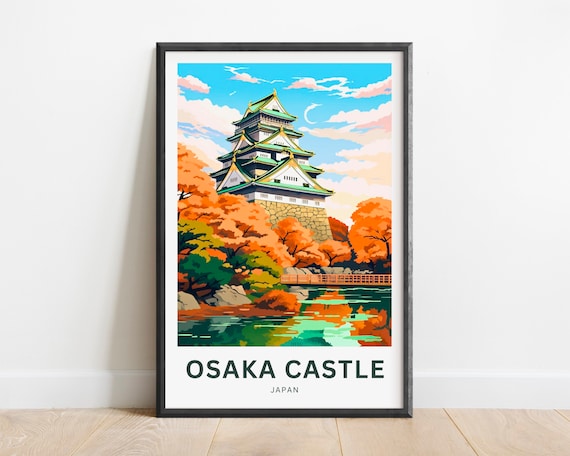 Osaka Castle Travel Print - Osaka Castle Poster, Japan Wall Art