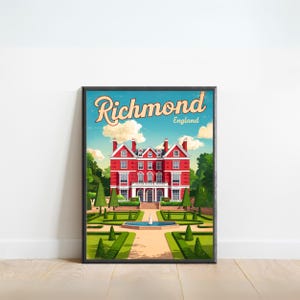 Richmond Vintage Travel Poster - Richmond Print, Virginia Wall Art, Framed, Gift United States Present
