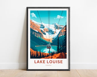 Lake Louise Wall Art: Turquoise Waters and Mountains - Canada Decor