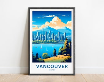 Stampa artistica da parete del lago Vancouver - Design semplice e moderno