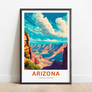 Arizona Travel Print - Arizona poster, United States Wall Art, Framed present, Gift United States Present