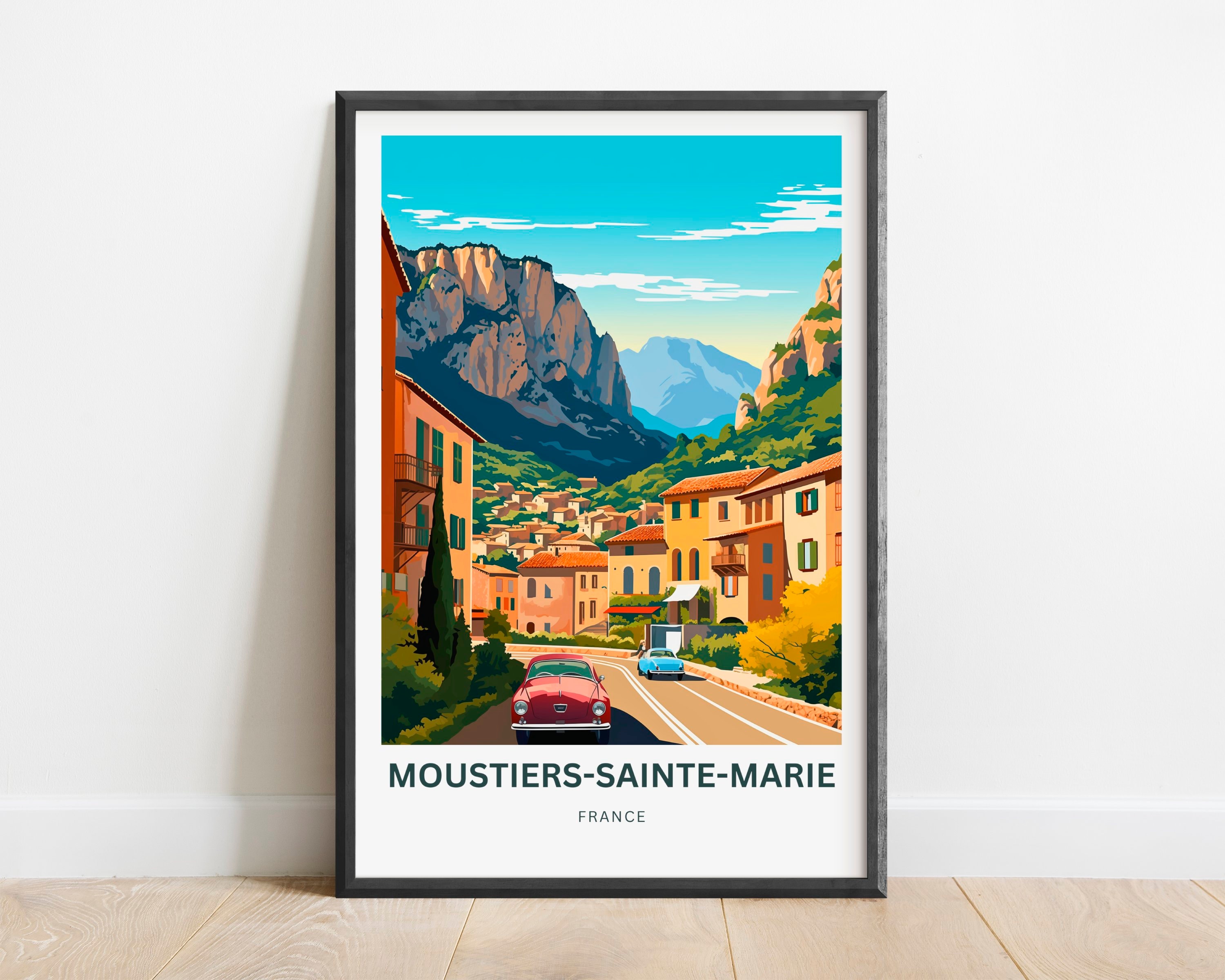 Moustiers-sainte-marie Travel Print - Moustiers-sainte-marie