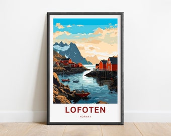 Lofoten Islands Norway Print – Scandinavian Travel Poster