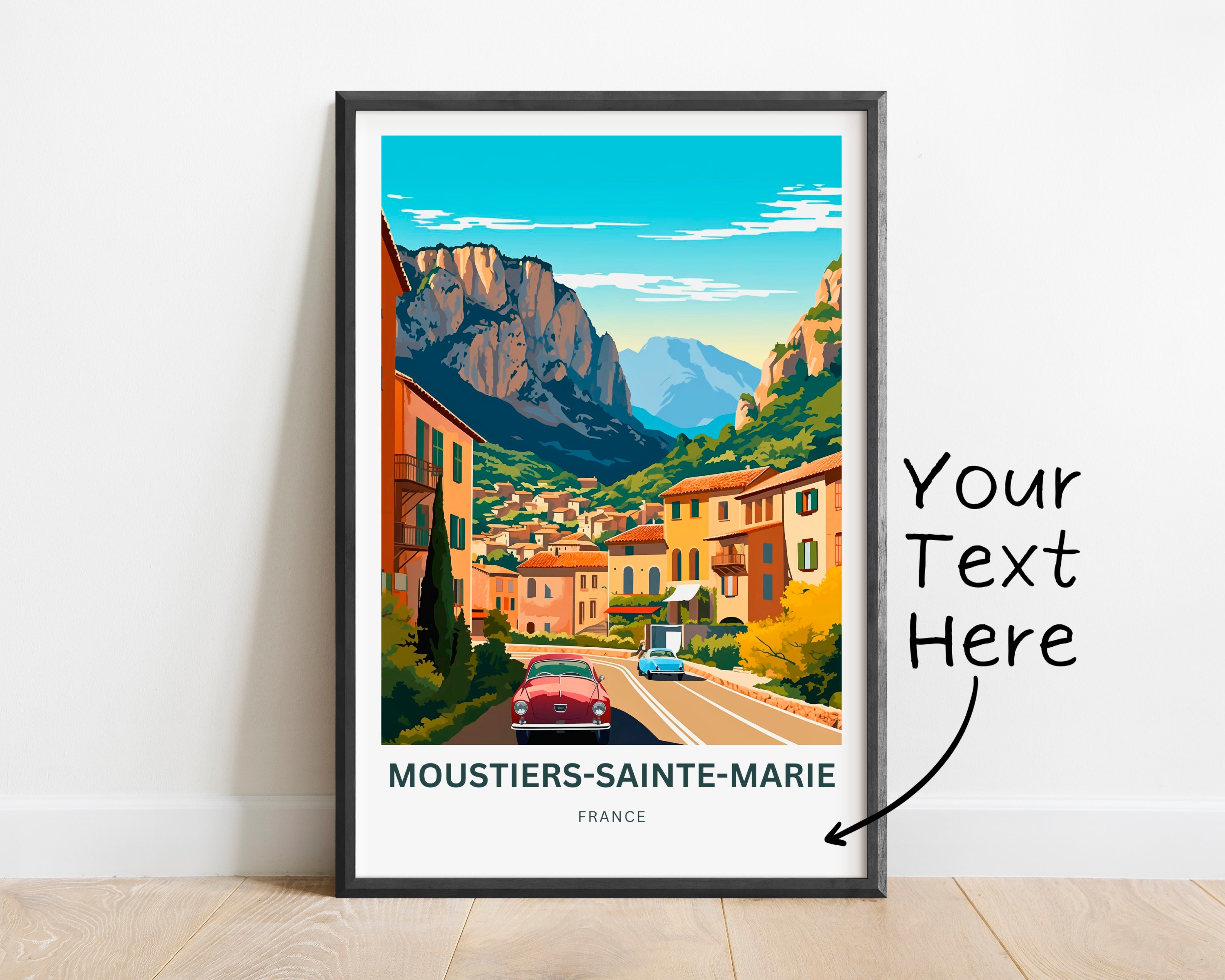 Moustiers-sainte-marie Travel Print - Moustiers-sainte-marie