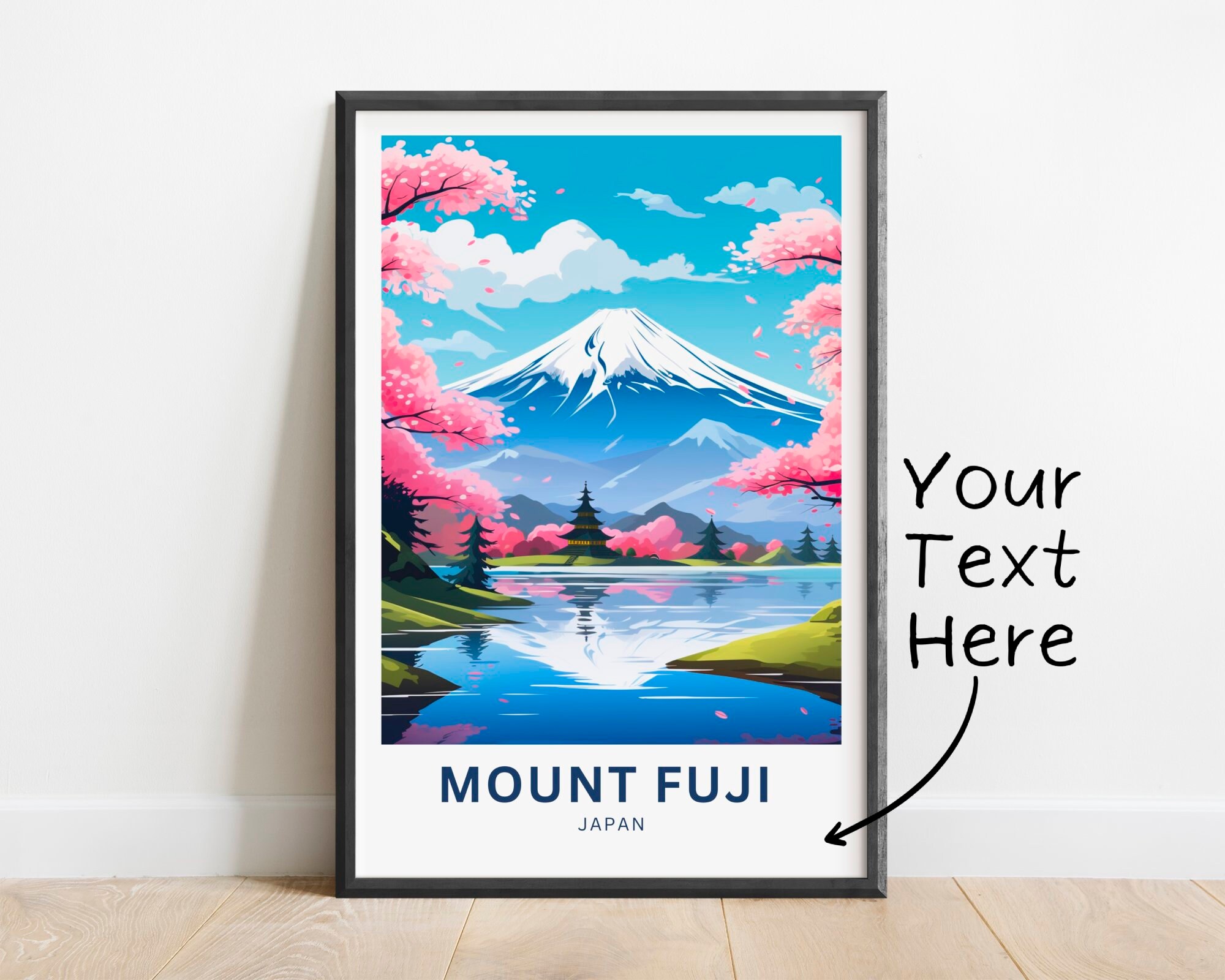 Personalized Mount Fuji Print – Japan Wall Art, Travel Poster - Etsy