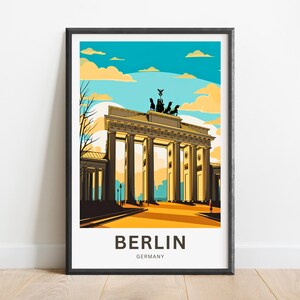 Berlin Travel Print - Berlin  poster, Germany Wall Art, Framed present, Gift Germany Present