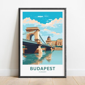 Budapest Travel Print - Budapest poster, Hungary Wall Art, Framed present, Gift Hungary Present